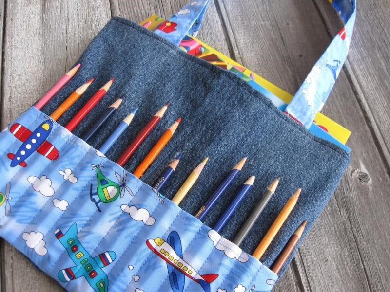 Tutoriel PDF Sac à coloriage pour enfant - Patron de couture téléchargeable