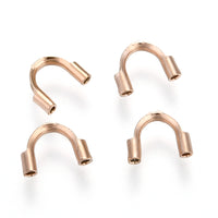 10 Wire Guard Cable Thimble, Surgical stainless steel tarnish free, Gold Silver
