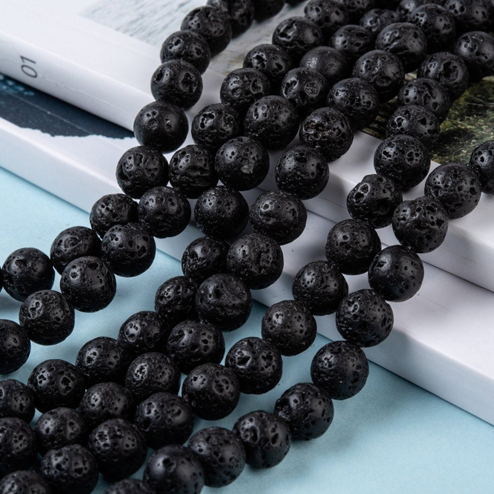 Perles de lave volcanique noire naturelle