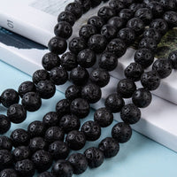 Perles de lave volcanique noire naturelle