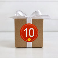 Autocollants de compte à rebours de Noël