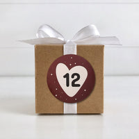 Autocollants rétro pour calendrier de l'Avent de Noël