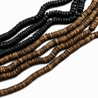 10mm coconut big heishi beads - Two colors available