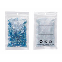 Perles de rocaille en verre - TURQUOISE - Assortiment de formes et grandeurs