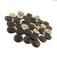 1 Coconut wooden button, 8 sizes available