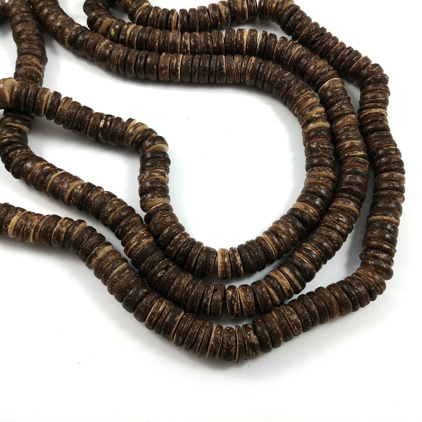 10mm coconut big heishi beads - Three colors available