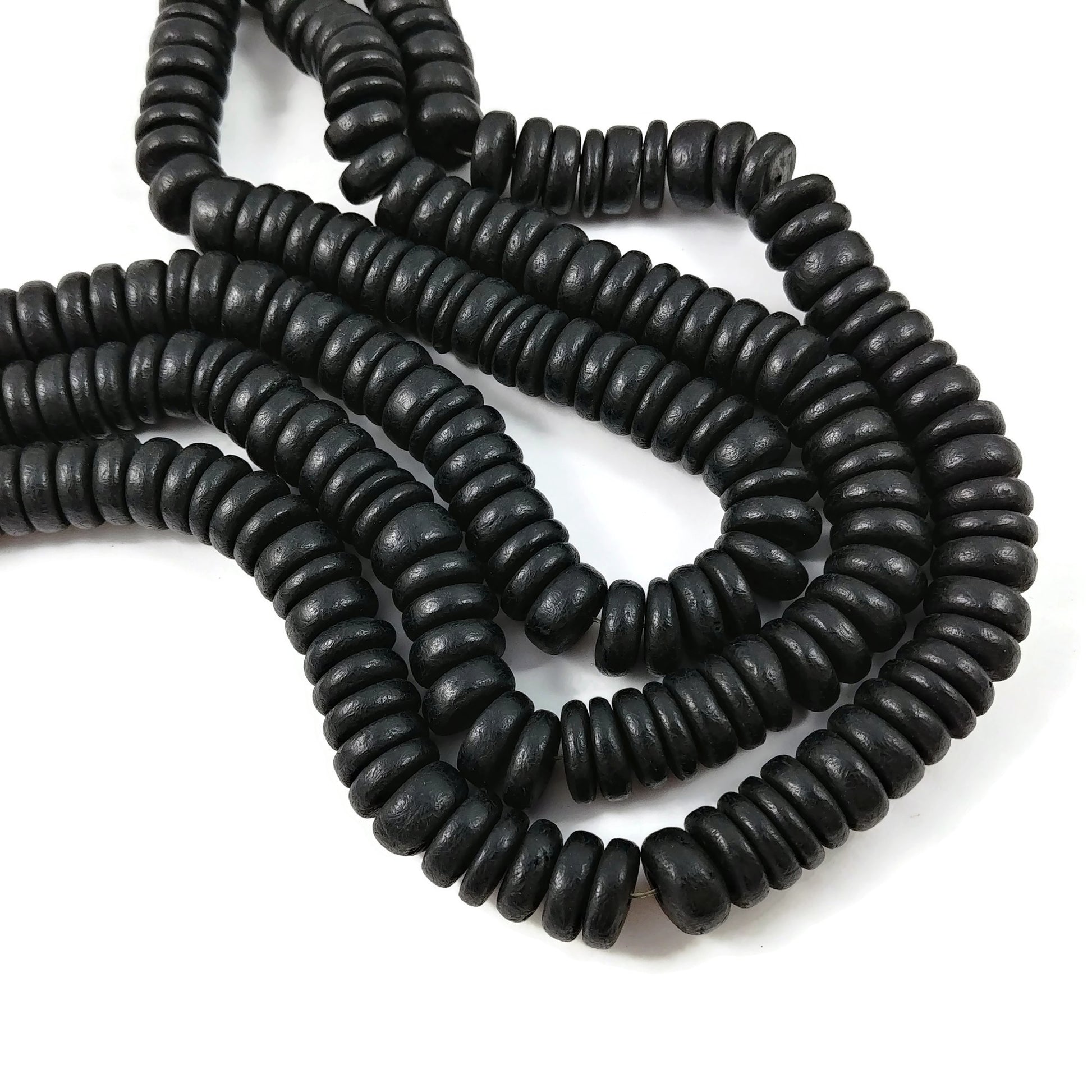 10mm coconut big heishi beads - Three colors available