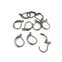 10 Stainless steel lever back earring hooks