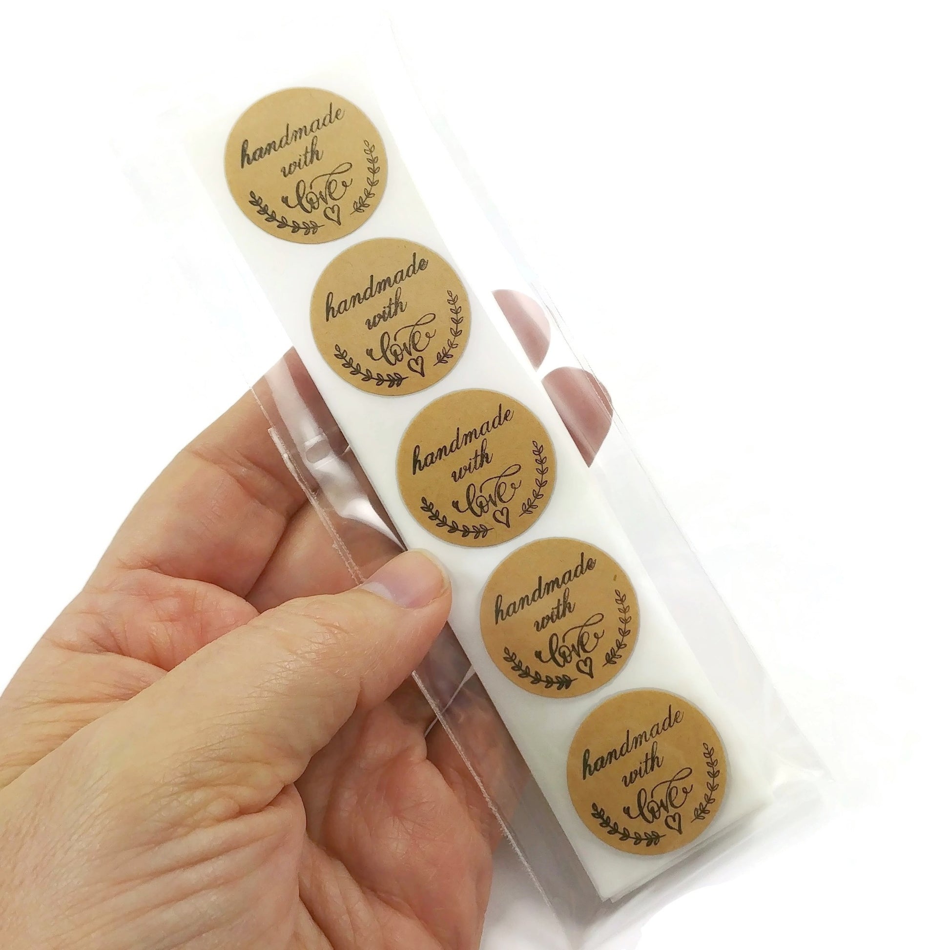 50 Handmade with love stickers
