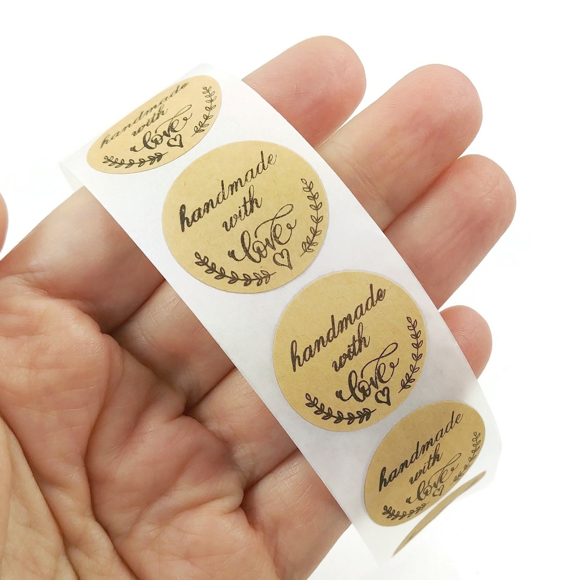 50 Handmade with love stickers