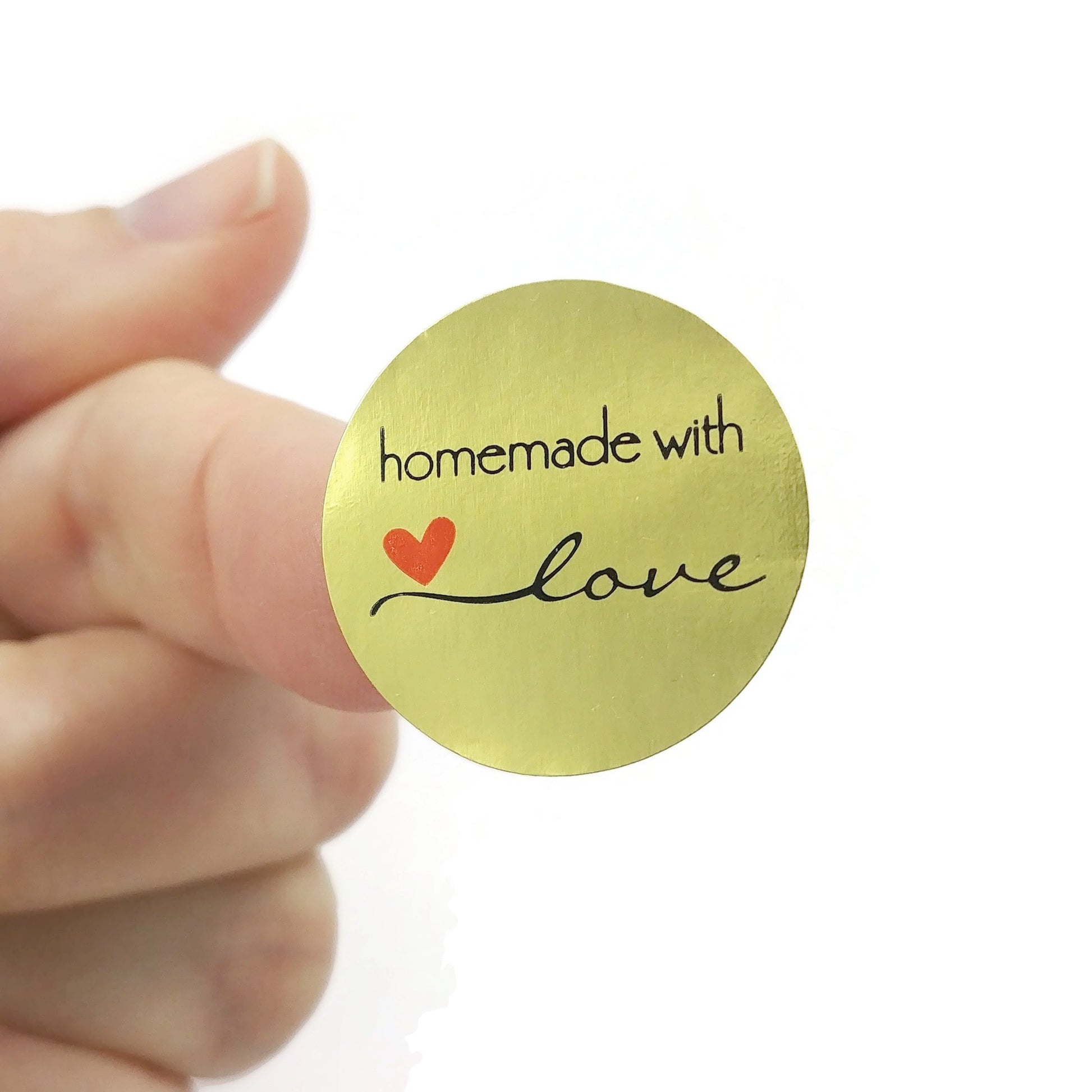 50 Handmade with love stickers