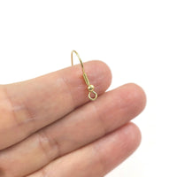 10 pièces (5 paires) crochets pour boucle d'oreille en acier inoxydable or