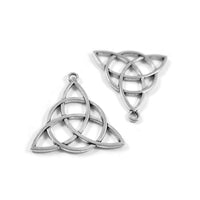 2 pendentifs triangle celtique de 30mm - Sans nickel, sans plomb et sans cadmium
