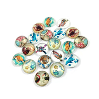 Trésors de la mer - Ensemble de 20 cabochons variés de 10, 12 ou 14mm