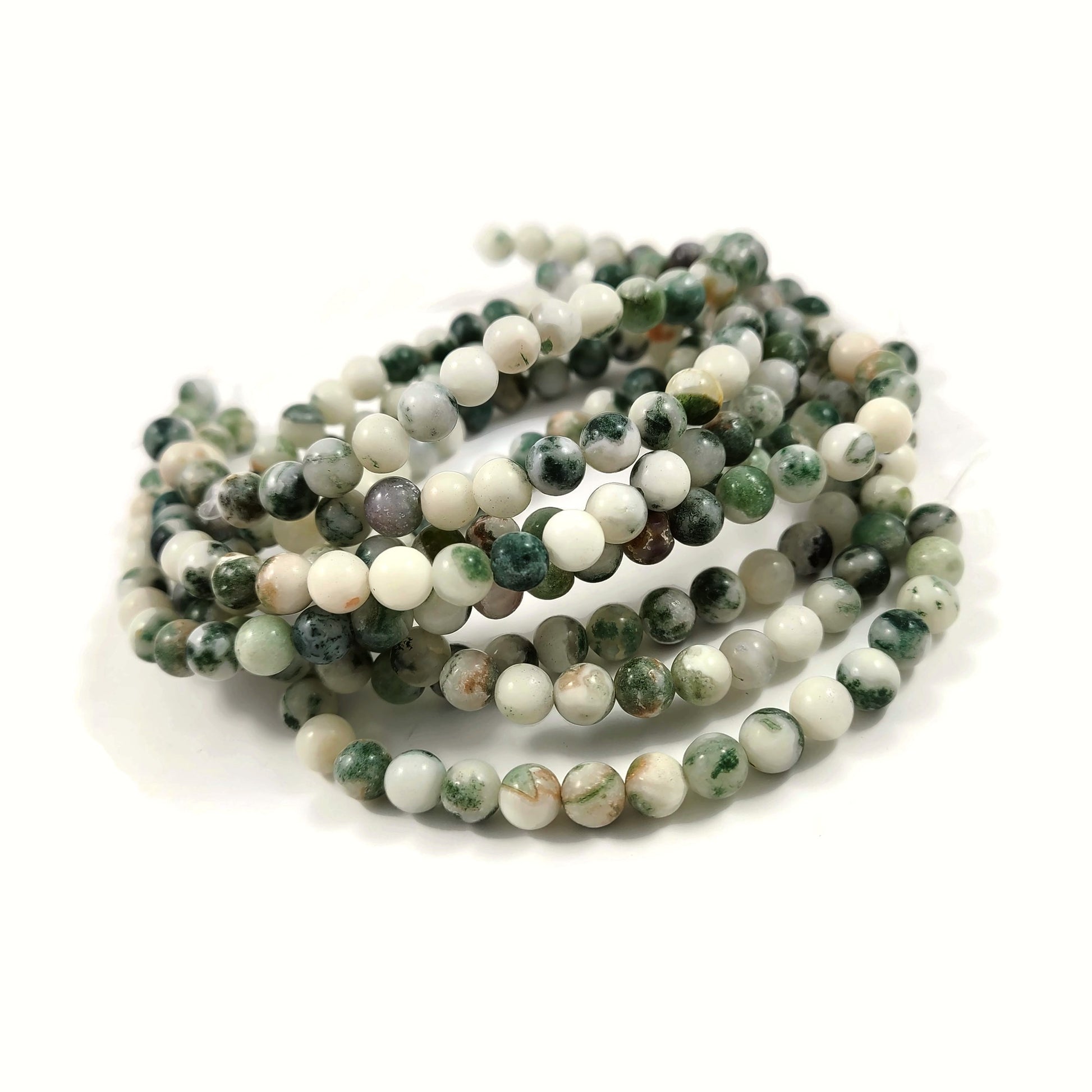 Pierres Naturelles Agate Rondes 6 ou 8mm - Natural Tree