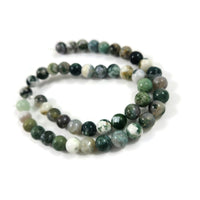 Pierres Naturelles Agate Rondes 6 ou 8mm - Natural Tree