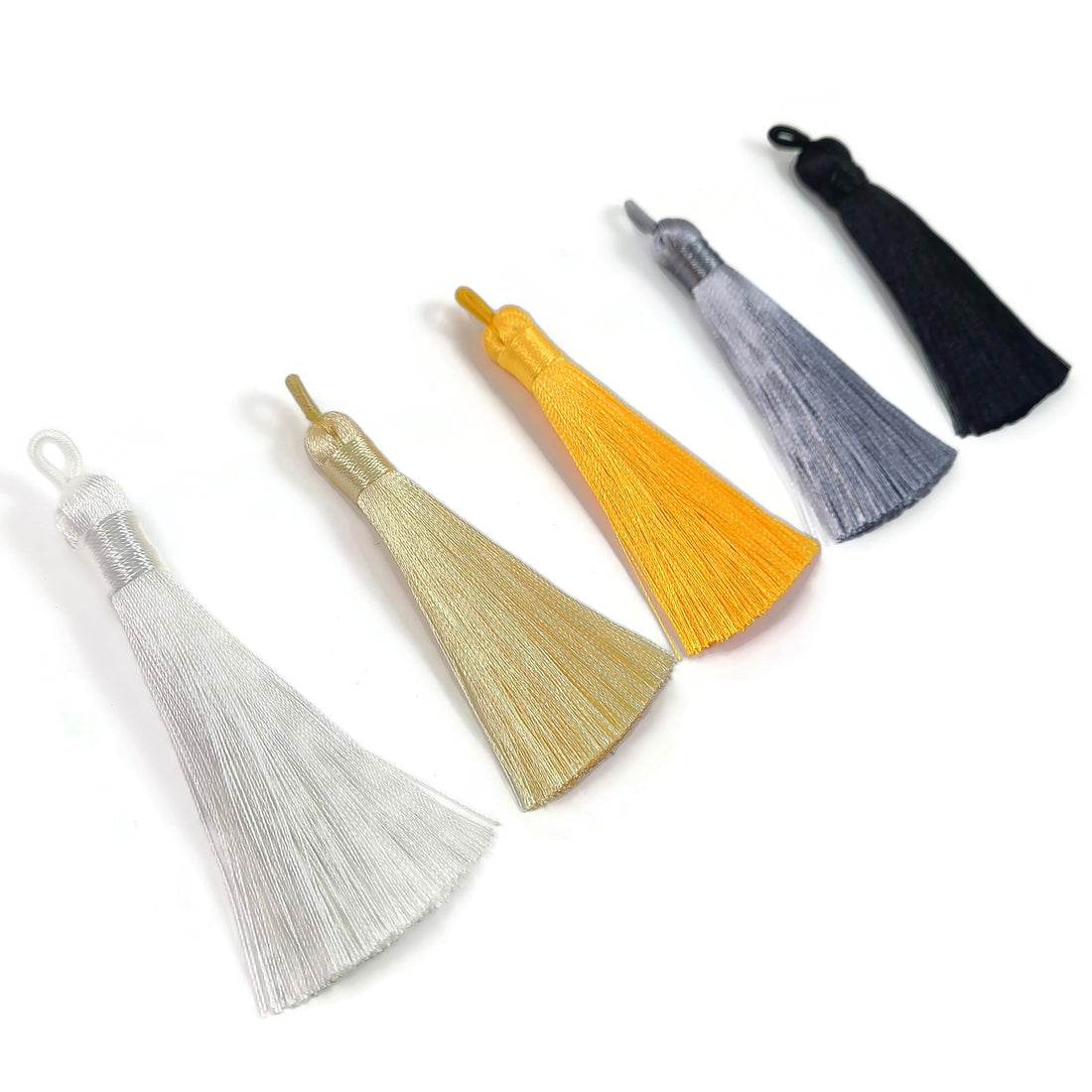 1 Silky tassel 80mm long, Choose your colors, High Quality