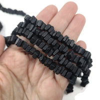 7mm Square Cut Coconut Wood Beads