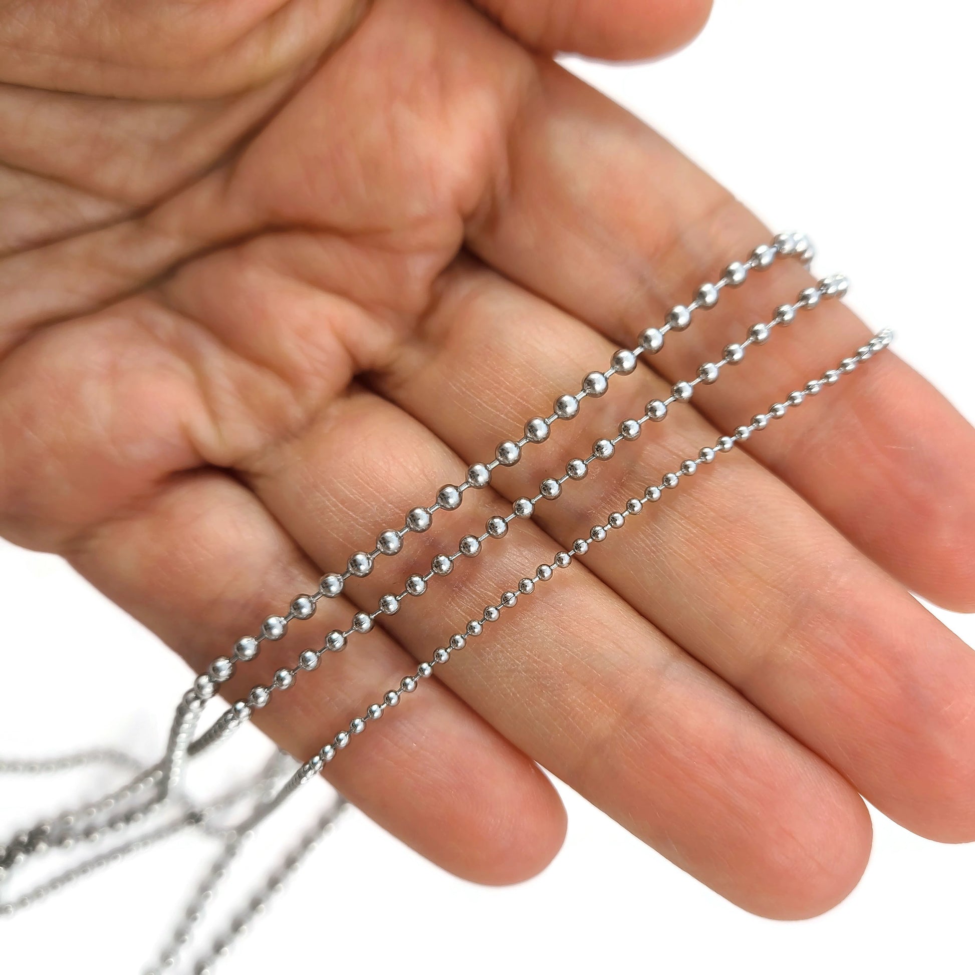 5 meters (16.4 feet) Stainless Steel Ball Chain