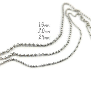 5 meters (16.4 feet) Stainless Steel Ball Chain