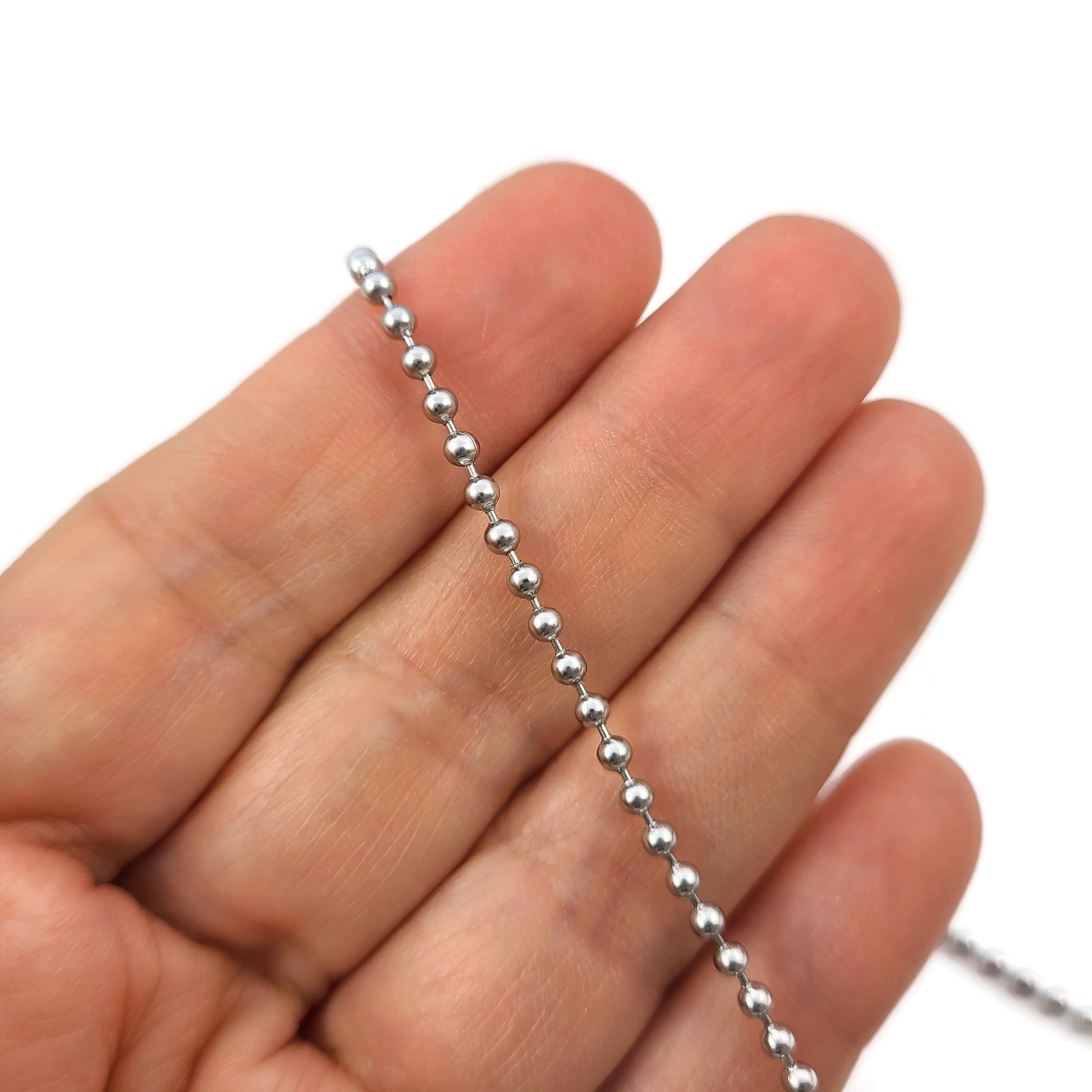 5 meters (16.4 feet) Stainless Steel Ball Chain