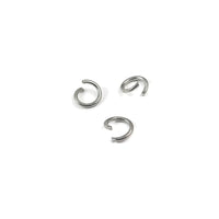 50 Anneaux ouverts en acier inoxydable 3mm à 8mm