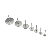 50 Stainless steel earring posts - Bulk price
