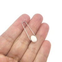 2 Stainless steel long pinch bail for beads