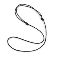 1 Adjustable cord necklace, Black polyester string 1.5mm
