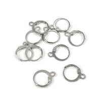 10 Round lever back earring hooks