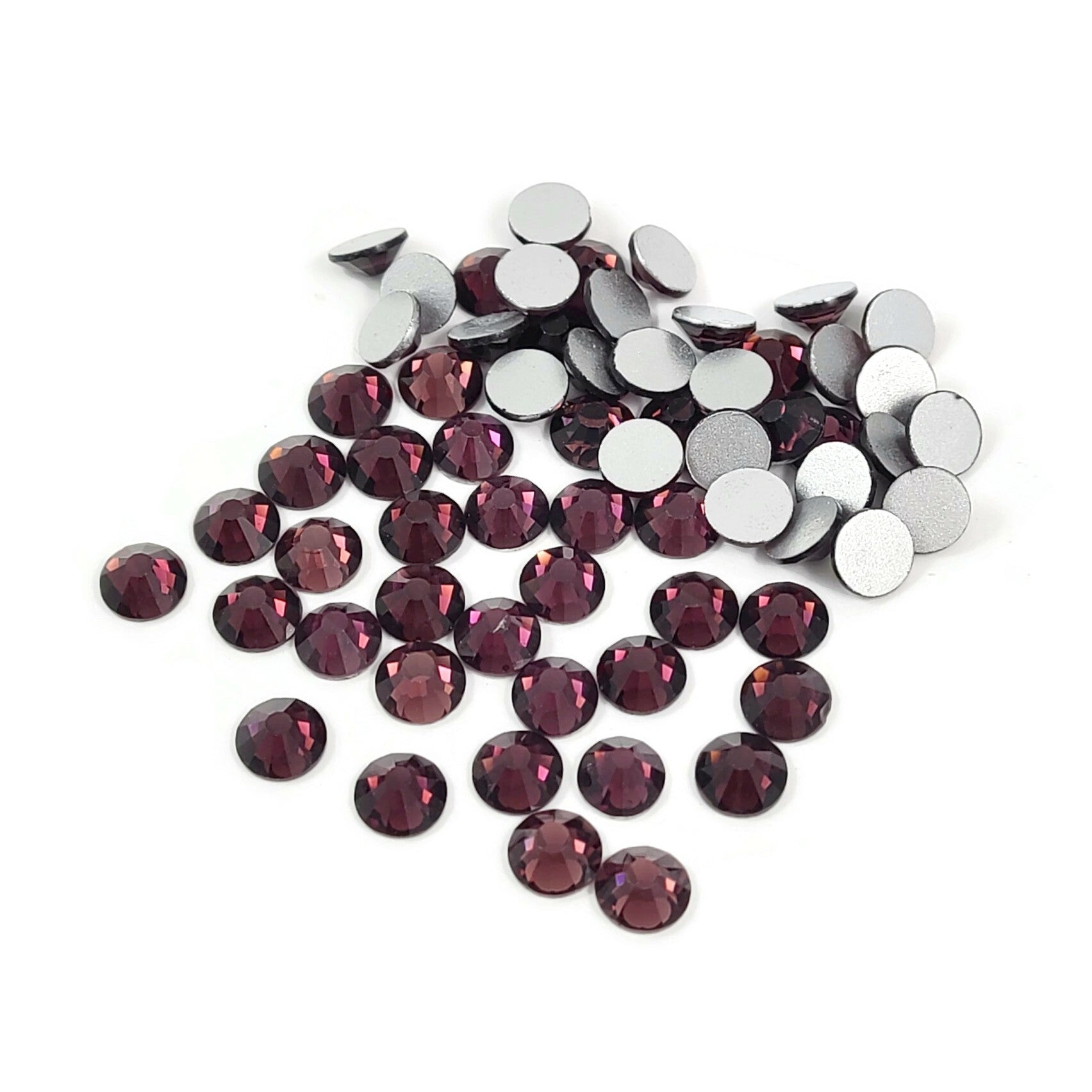 50 cabochons en cristal de 6mm