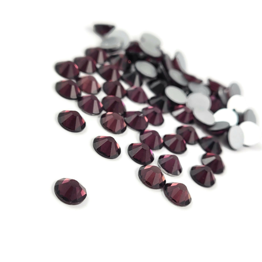 50 crystal cabochons 6mm
