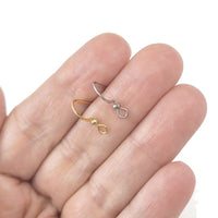 20 pièces (10 paires) crochets pour boucle d'oreille en acier inoxydable hypoallergénique