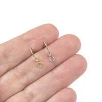 20 pièces (10 paires) crochets pour boucle d'oreille en acier inoxydable hypoallergénique