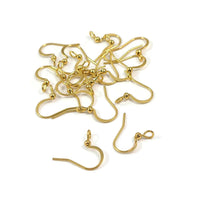 20 pièces (10 paires) crochets pour boucle d'oreille en acier inoxydable hypoallergénique