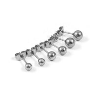 2 Stainless steel ball posts 4mm, 5mm, 6mm