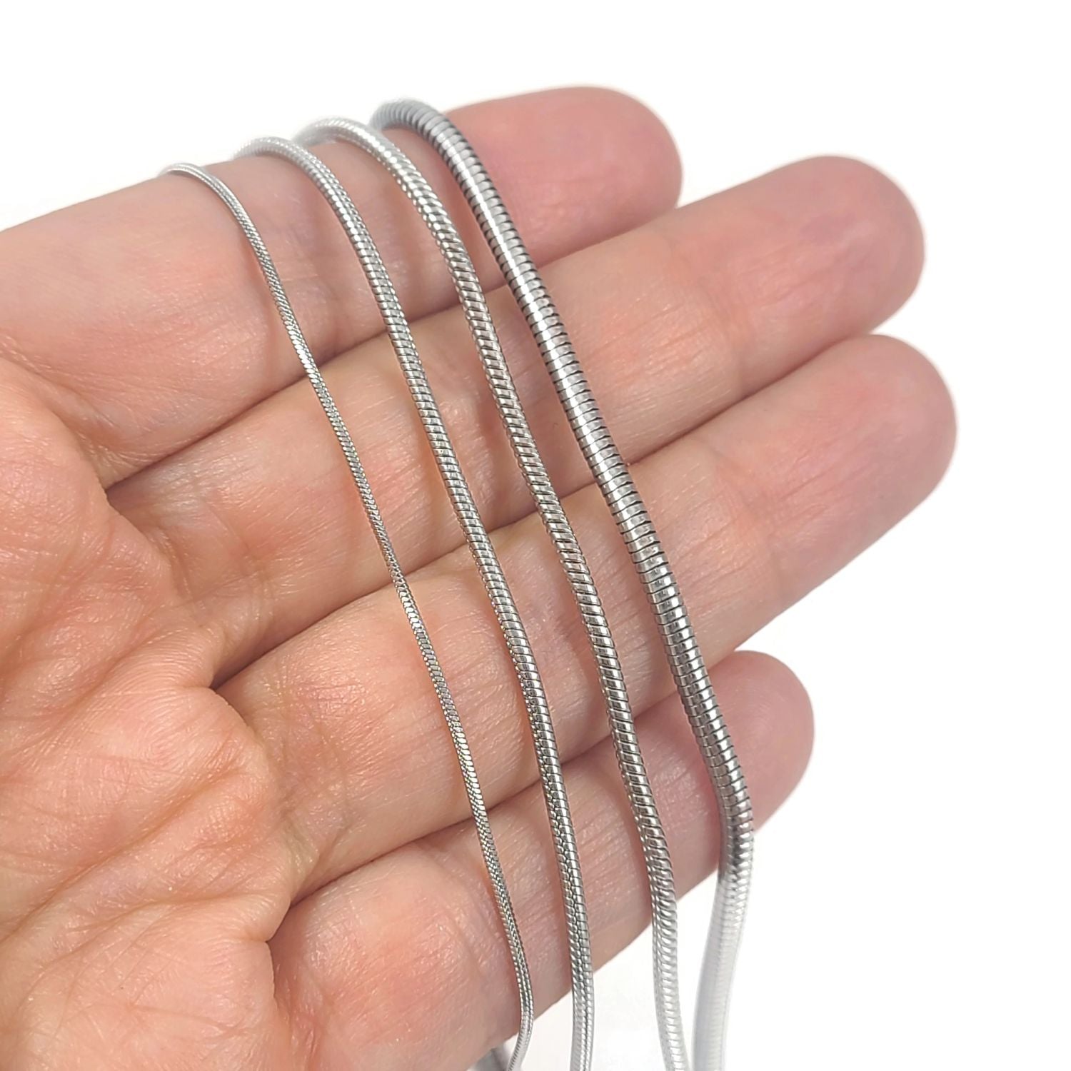 1 Stainless steel snake chain necklace
