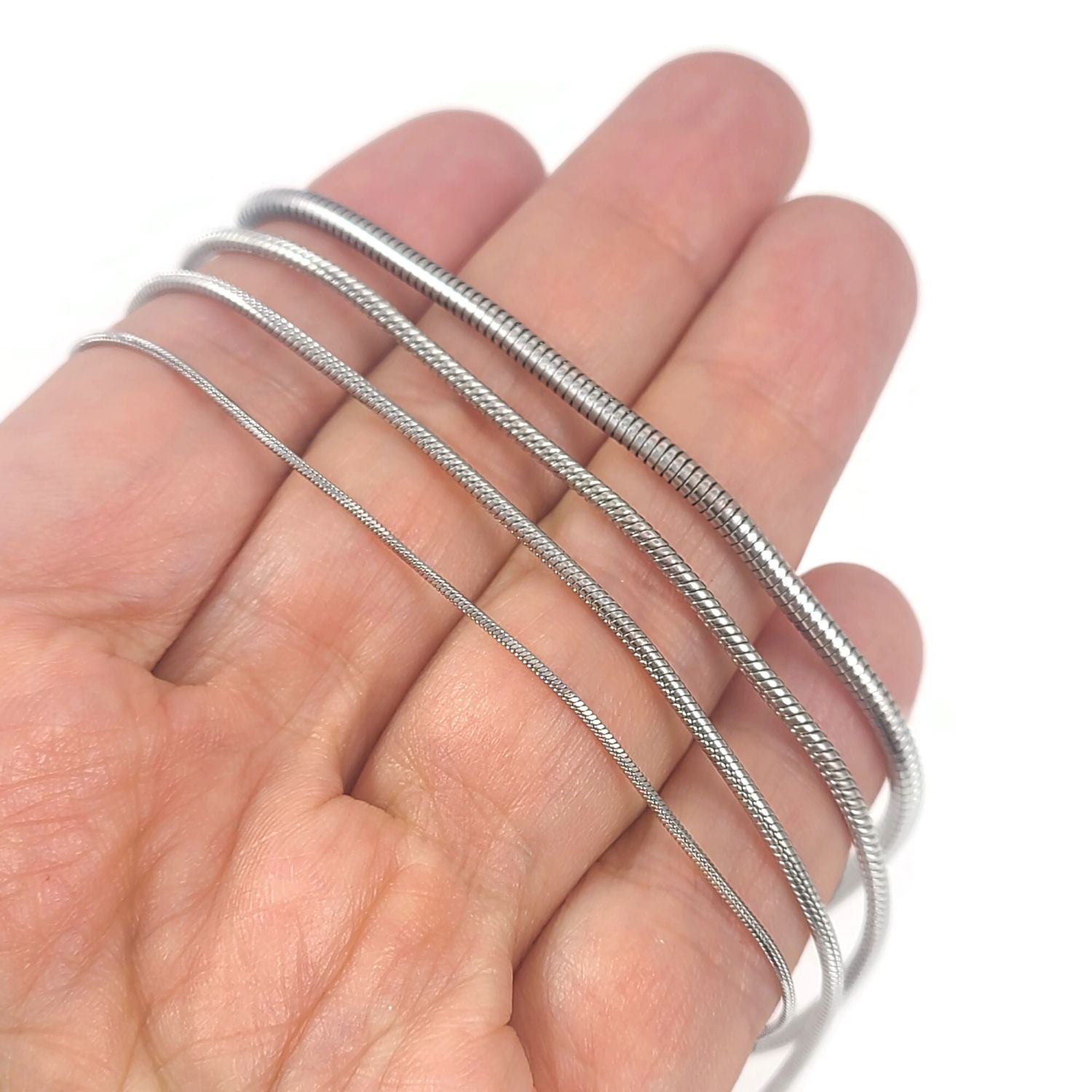 1 Stainless steel snake chain necklace