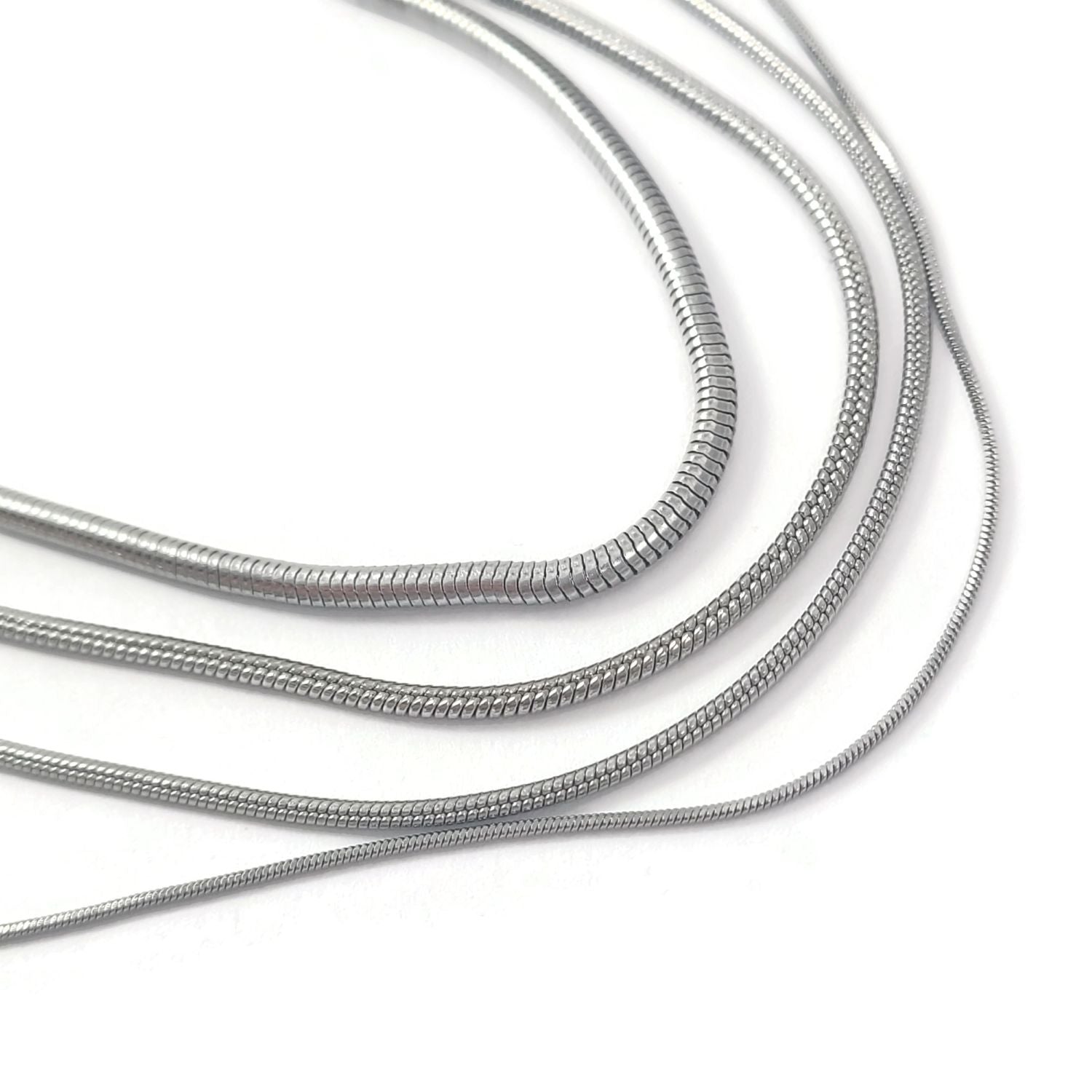 1 Stainless steel snake chain necklace