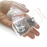 Earring making kit, Posts and backs 400pcs, Stainless steel jewelry findings