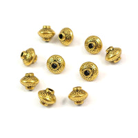 10 perles intercalaires bicônes tibétaines 6mm