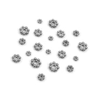 5 Daisy stainless steel spacer beads