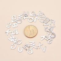 1 Stainless steel letter charm