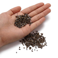 Perles de rocaille en verre - BRONZE - Assortiment de formes et grandeurs