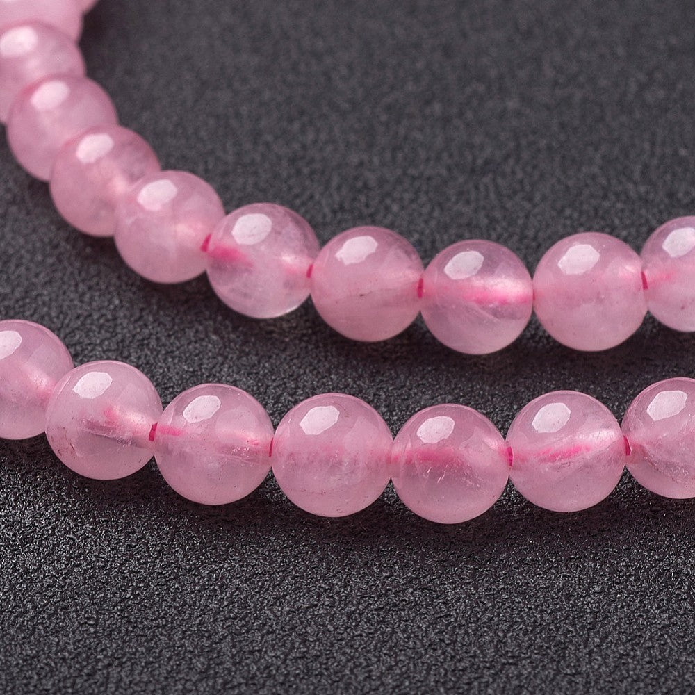 Perles Naturelles en Quartz Rose