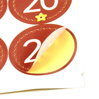 Autocollants de compte à rebours de Noël