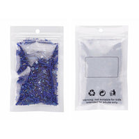 Perles de rocaille en verre - BLEU - Assortiment de formes et grandeurs