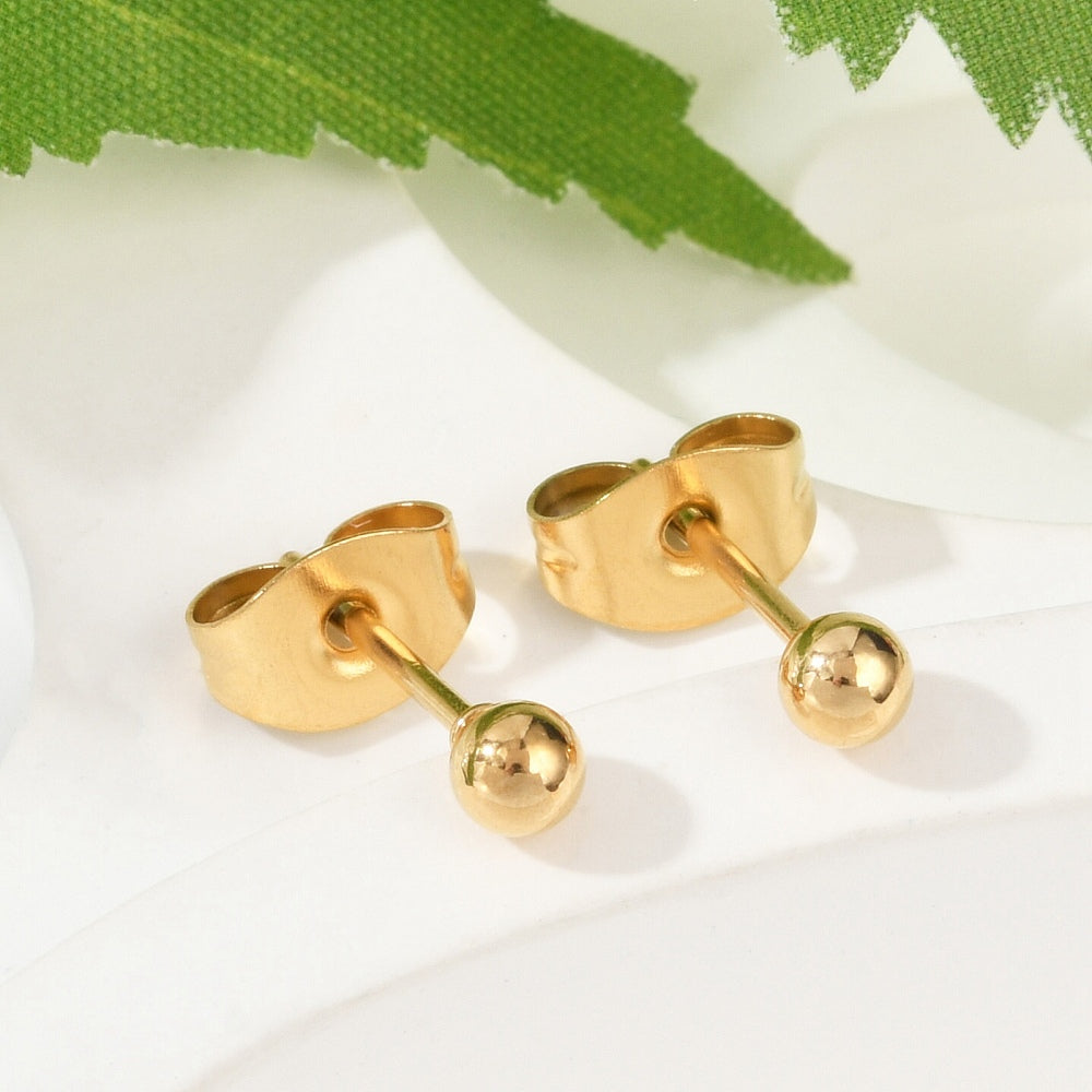 2 Stainless steel ball studs 3mm, 4mm
