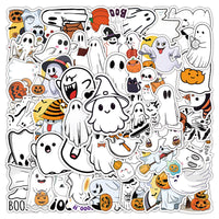 50 autocollants fantômes d'Halloween en vinyle