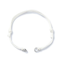 1 Base pour bracelet ajustable, Corde de polyester ciré